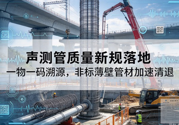 白河声测管质量新规落地，一物一码溯源，非标薄壁管材加速清退